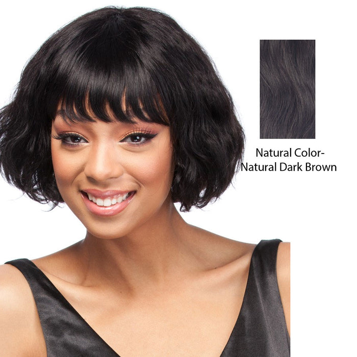 Brazilian Human Hair Wig,Natural color (d. brown)