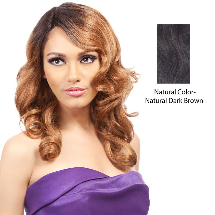 Salon Remi Natural Human Hair Wig,Natural color (d. brown)