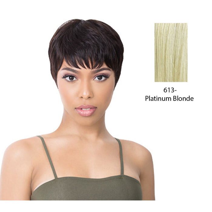 Human Hair Wig,Platinum blonde