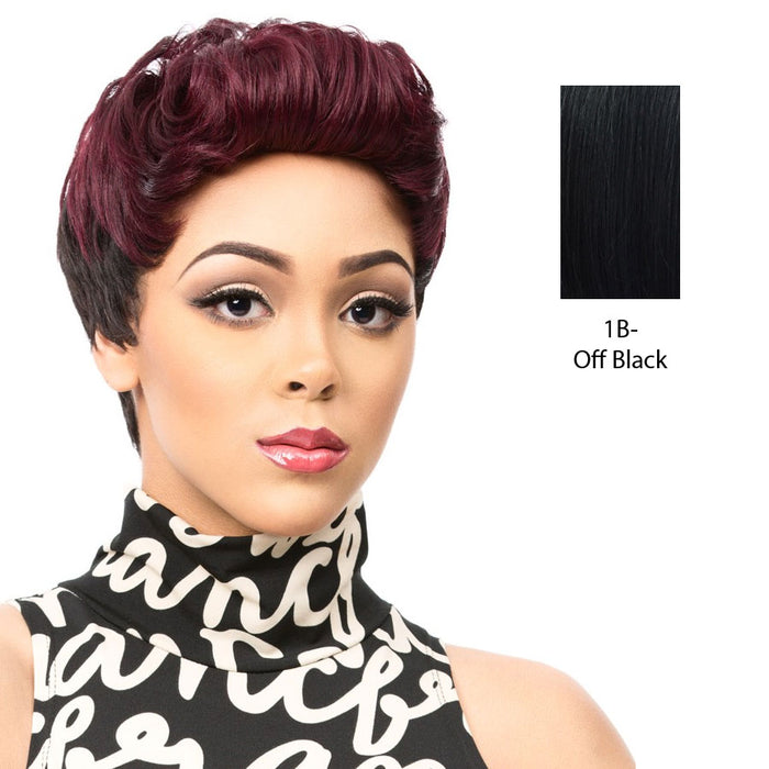 Human Hair Wig Human Hair Tisa,Off black