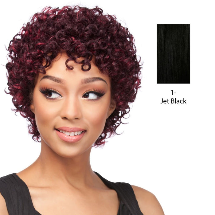 Cap Weave Human Hair Wig,Black