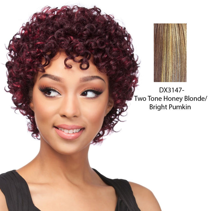 Cap Weave Human Hair Wig,Two tone frost blend of strawberry blonde and bright pumpkin layer over gold light auburn bottom