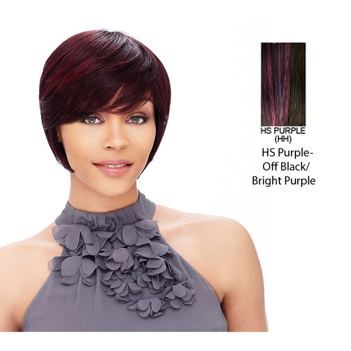 Cap Weave! Wig Human Hairvictoria,HS PURPLE