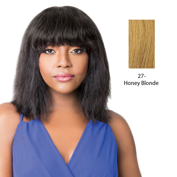 100% Brazilian Human Hair Wig Wet N Wavy Nick,Strawberry blonde