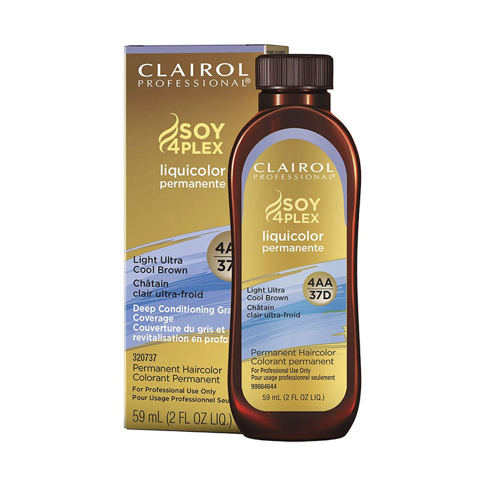 Clairol Liquicolor Permanente, 4AA/37D Light Ultra Cool Brown, 2 Oz.