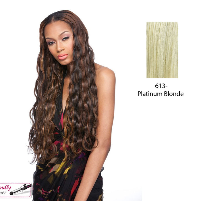 Italian Wave Synthetic Dip Dye Extension 18?,Platinum blonde