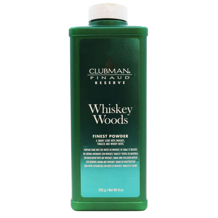 Clubman Pinaud Reserve Whiskey Woods Finest Powder 9 Oz.
