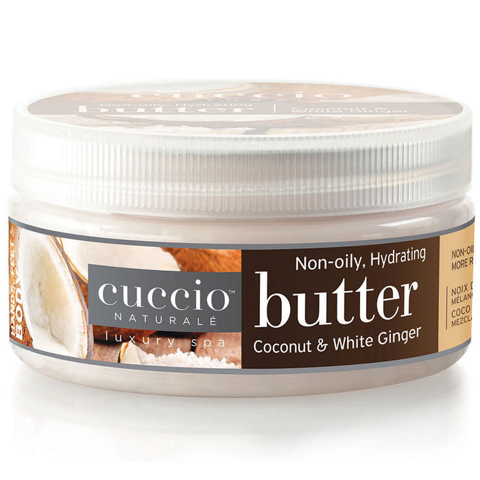 Cuccio Butter Blend, Coconut and White Ginger, 8 Oz.