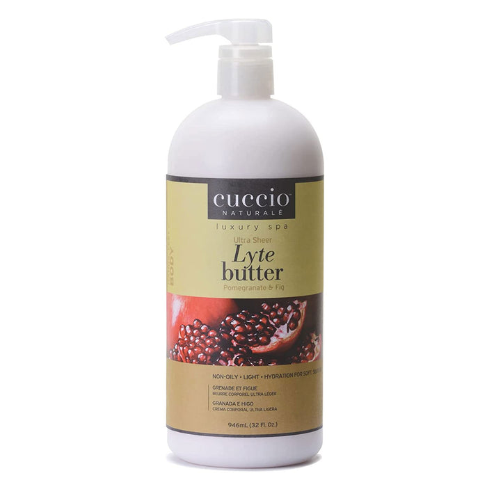 Cuccio Ultra Sheer Lyte Butter, Pomegranate and Fig, 32 Oz.