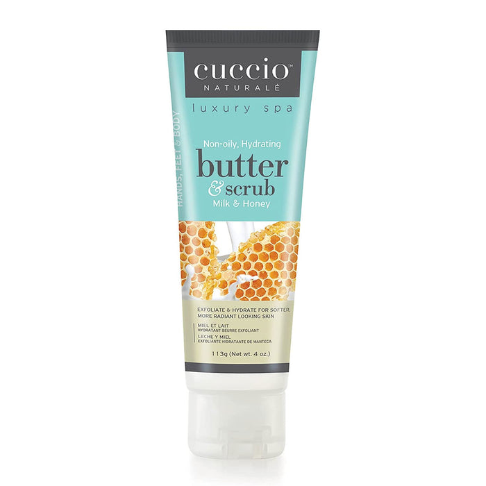 Cuccio Butter Scrub, Milk and Honey, 4 Oz.