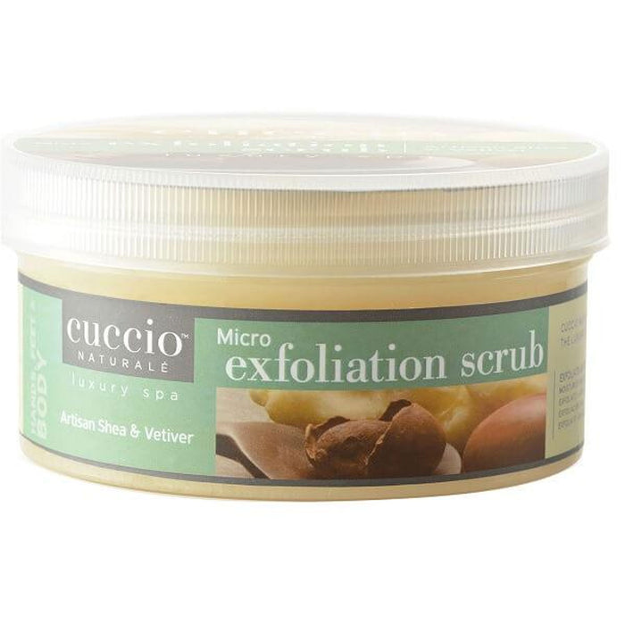 Cuccio Micro Exfoliation Scrub, Artisan Shea and Vetive, 16 Oz.