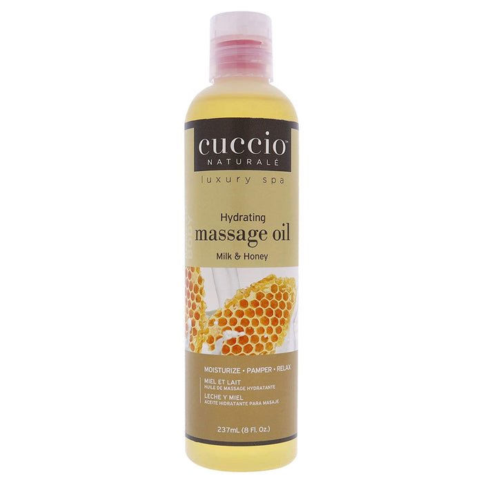 Cuccio Hydrating Massage Oil, Milk and Honey, 8 Oz.