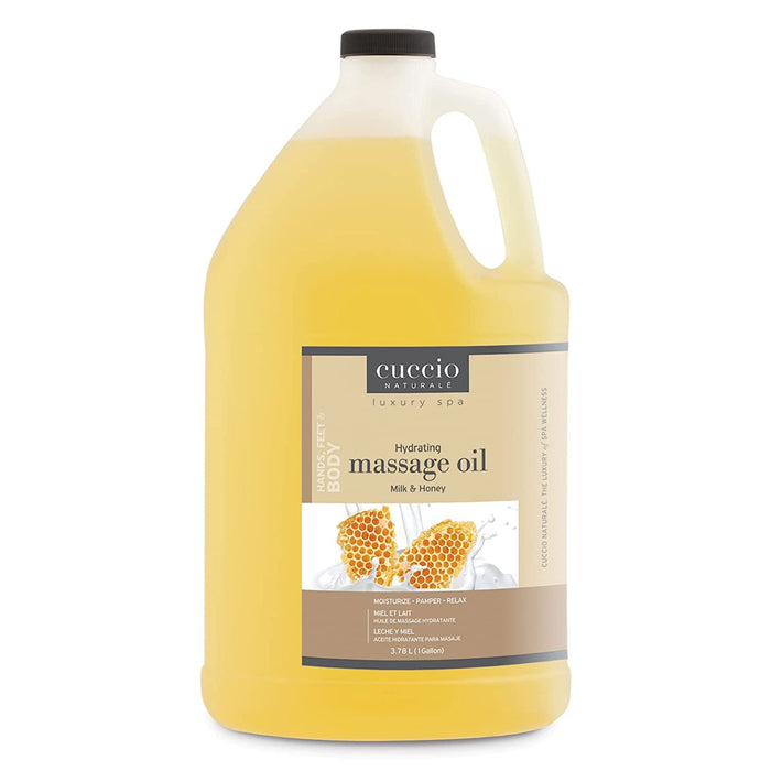 Cuccio Hydrating Massage Oil, Milk and Honey, 1 Gallon