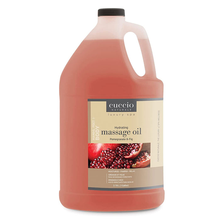 Cuccio Hydrating Massage Oil, Pomegranate and Fig, 1 Gal.