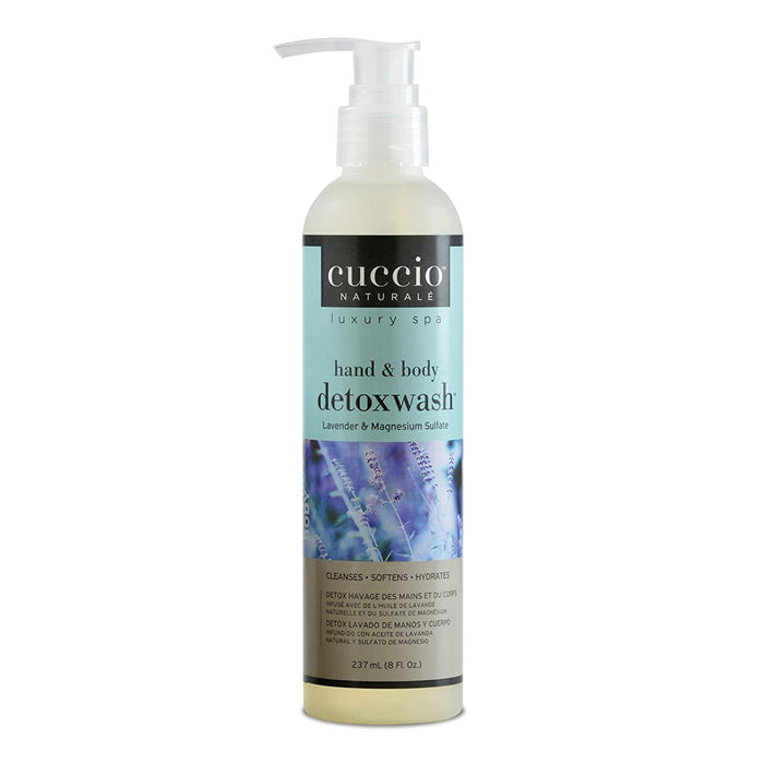 Cuccio Hand and Body detoxwash, Lavender, 8 Oz.