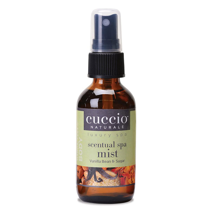 Cuccio Scentual Spa Mist, Vanilla Bean and Sugar, 2 Oz.