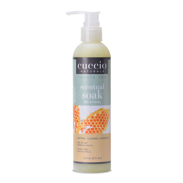 Cuccio Scentual Soak, Milk and Honey, 8 Oz.