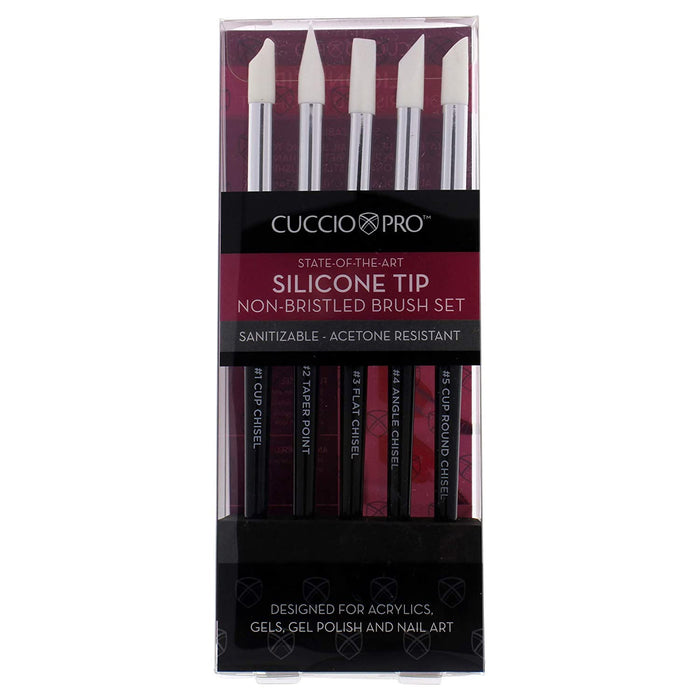 Cuccio Pro Silicon Tip Brush, 5/PK