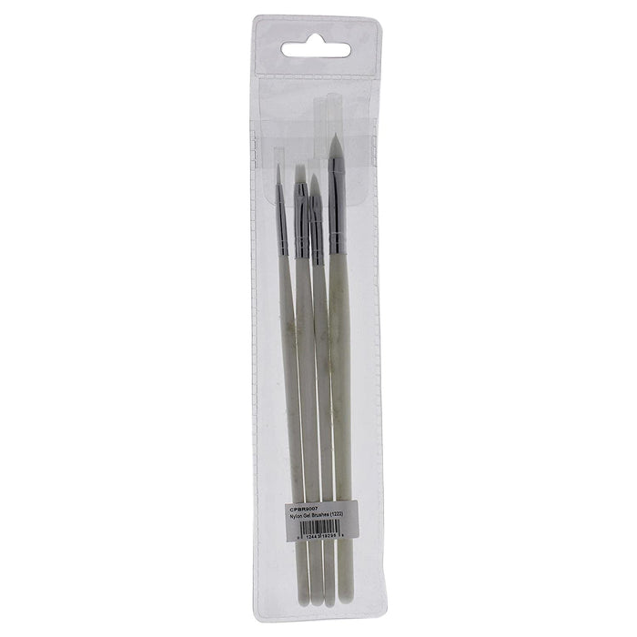 Cuccio Pro Nylon Gel Brushes, 4/PK