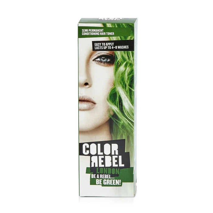 Color Rebel London Be A Rebel Be Green Semi Permanent Conditioning Hair Toner