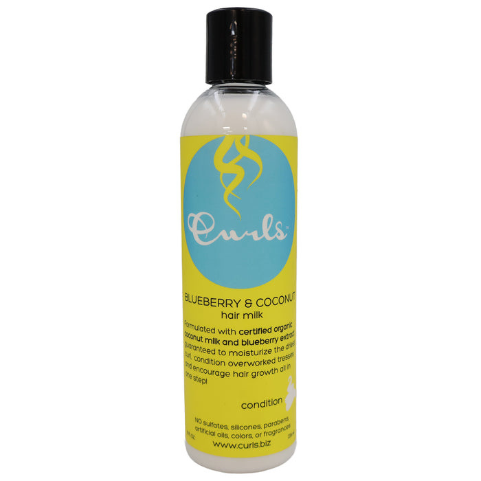 Curls Blueberry and Coconut Hair Milk Condition, 8 Oz.