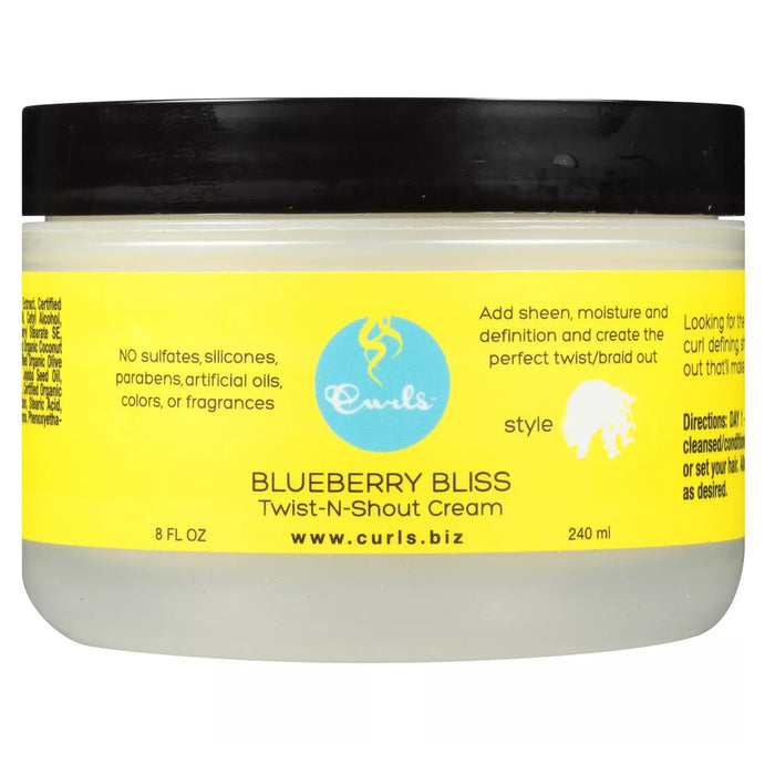 Curls Twist 'n Shout Blueberry Curl Cream, 8 Oz.
