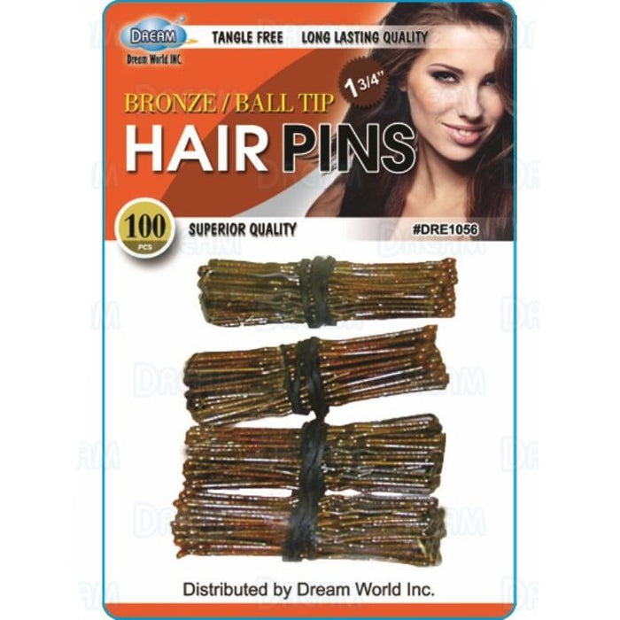 Dream World 1 3/4" Hair Pin, Bronze, 100/PK