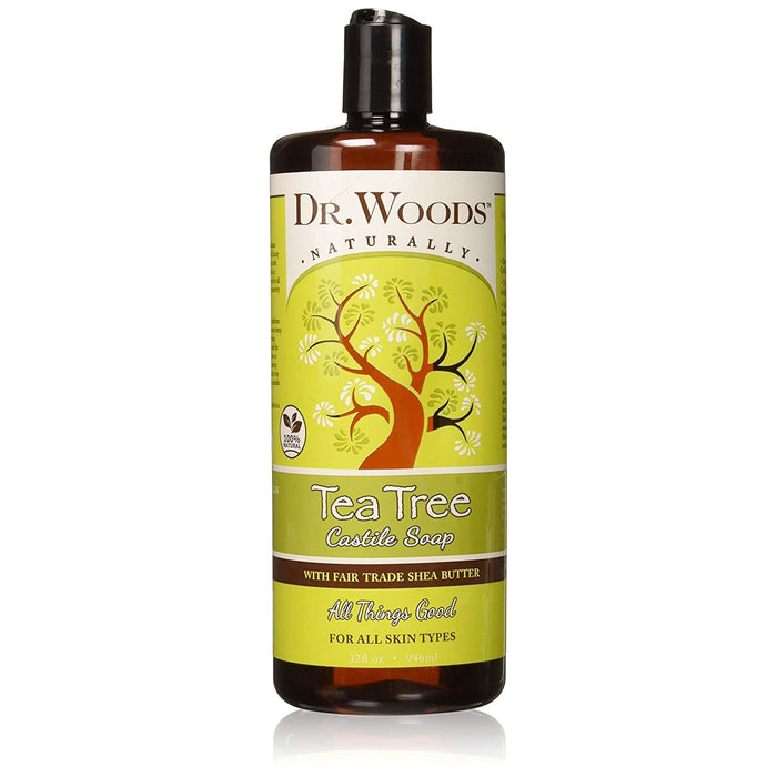 Dr Woods Pure Castile Soap Tea Tree, 32 Oz.