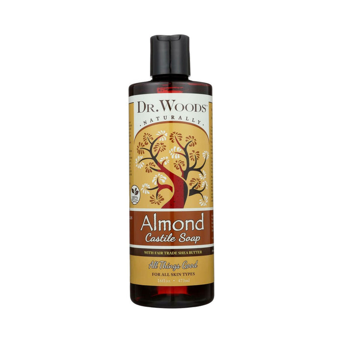 Dr Woods Shea Vision Pure Almond Castile Soap With Organic Shea Butter, 16 Oz.