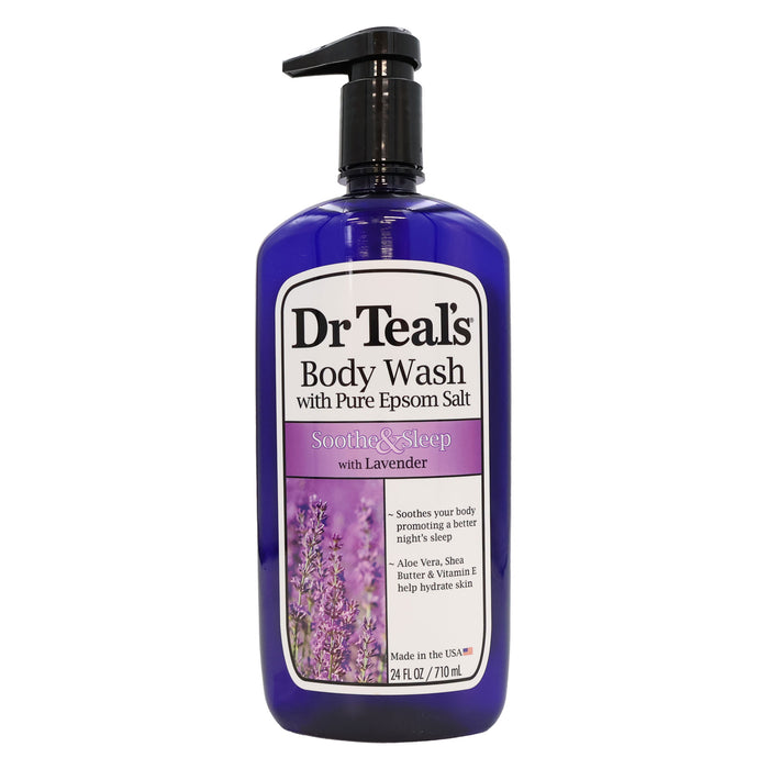 Dr Teals Epsom Salt Body Wash Soothe Lavender 24 Oz.