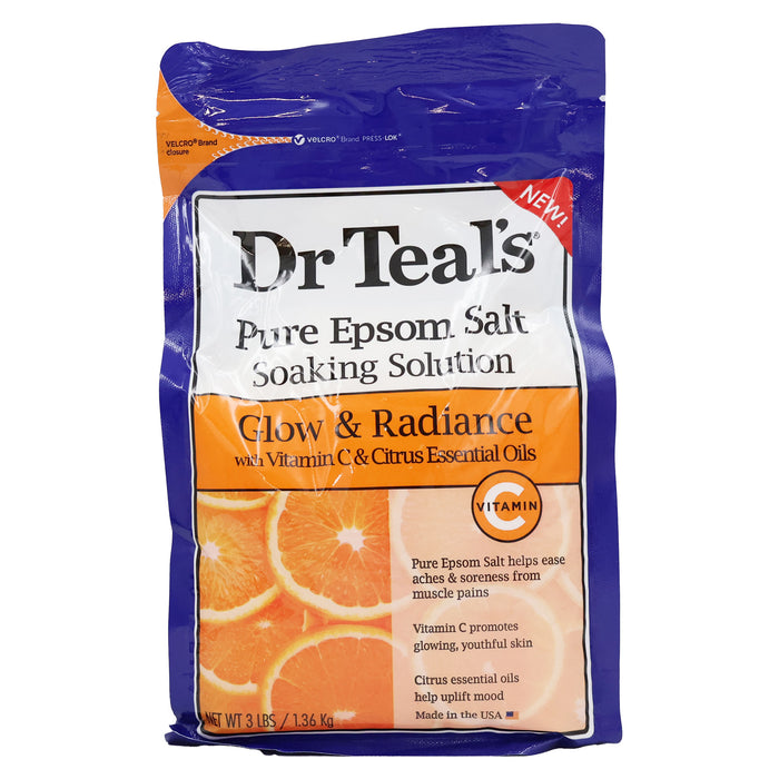 Dr Teals Epsom Salt Soaking Solution Glow Radiance