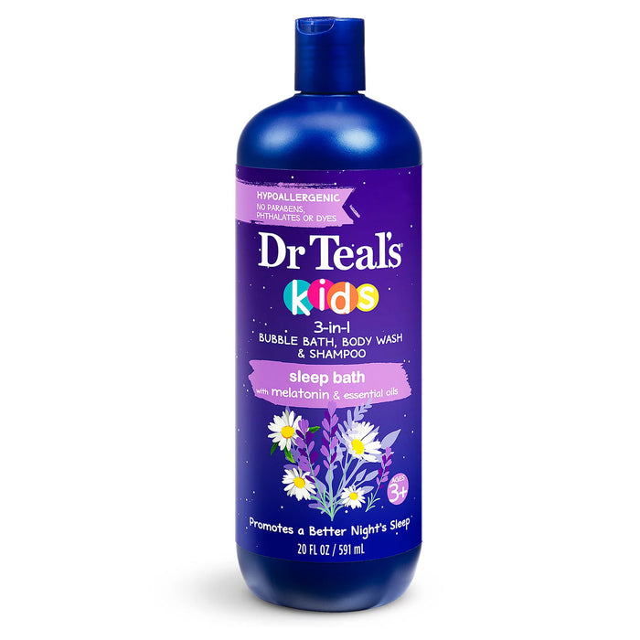 Dr Teals Kids 3In1 Bath Body Shampoo Melatonin 20 Oz.