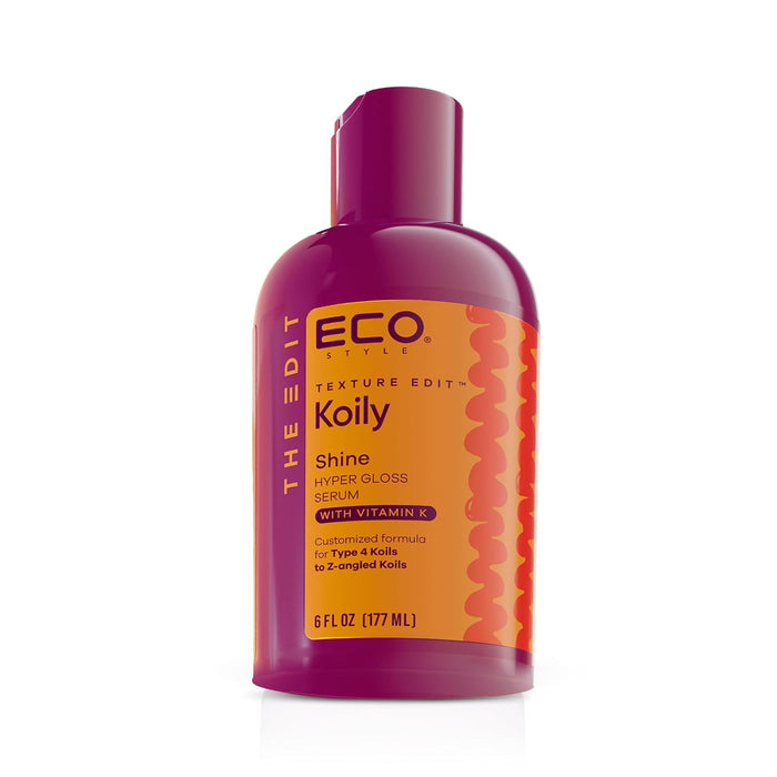 Eco Styler Gel Texture Edit Koily Shine Hyper Shine Serum, 6 Oz.