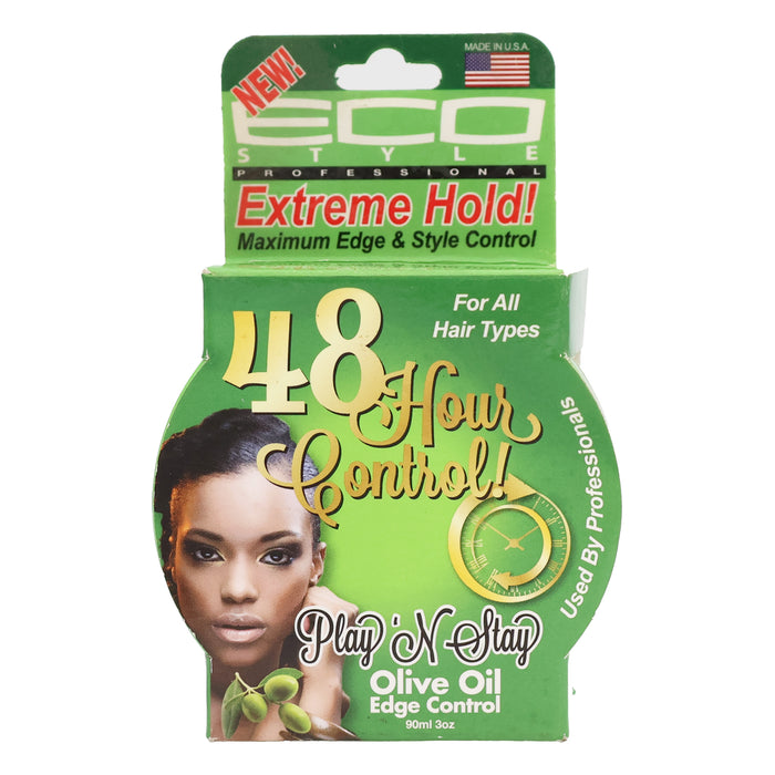 Eco Play 'n Stay Edge Style Control Olive Oil, 3 Oz