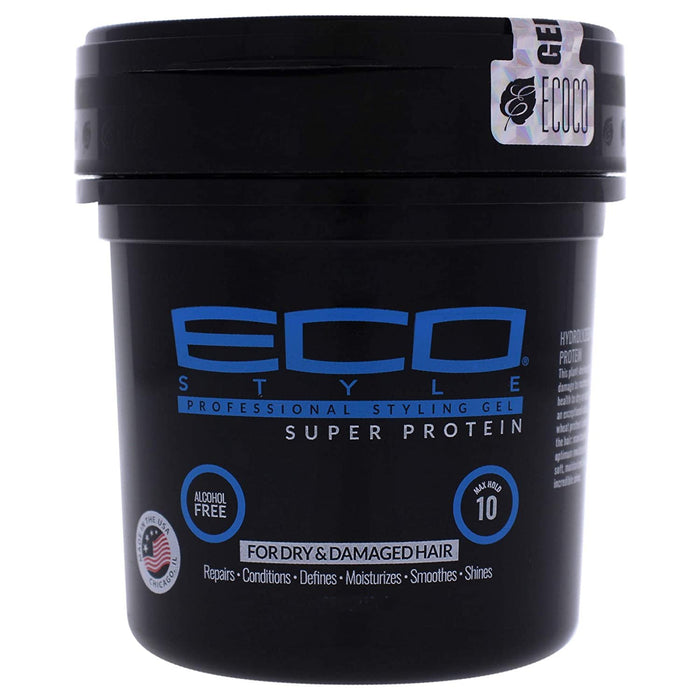 Eco Style Hair Gel Super Protein, 24 Oz