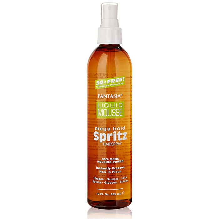 Fantasia Liquid Mousse Spritz Mega Hold, 12 Oz.