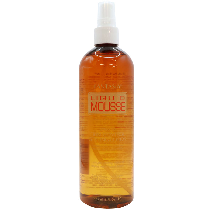 Fantasia Liquid Mousse Spray On Firm Control Styling Lotion 16 Oz.
