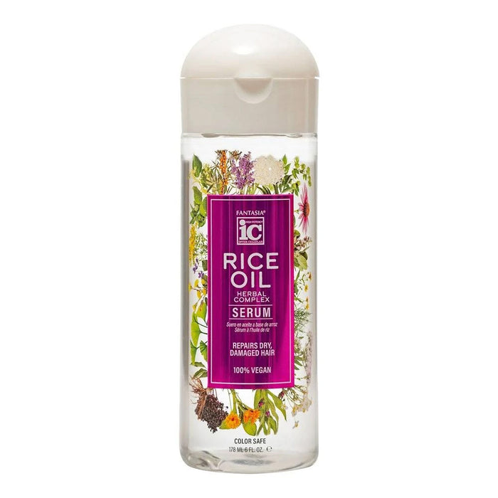 Fantasia IC Rice Oil Herbal Complex Hair Serum, 6 oz