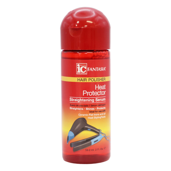 Fantasia IC Hair Polisher Heat Protector Straightening Serum, 2 Oz