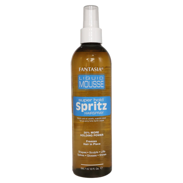Fantasia Liquid Mossue Spritz Hair Spray, Super Hold, 10 Oz.
