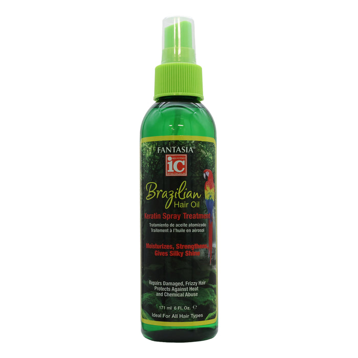 Fantasia IC Brazilian Hair Oil Keratin Spray Treatment, 6 Oz.