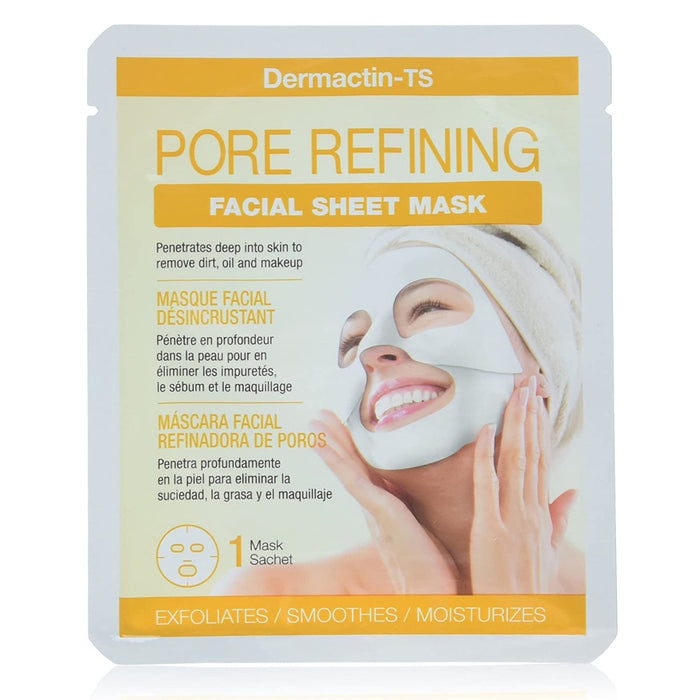 D&R Dermactin Ts Facial Sheet Mask Pore Refining, 6/PK