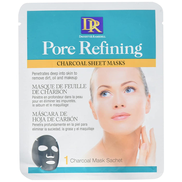 Daggett and Ramsdell Purifying Charcoal Sheet Mask, 6/PK