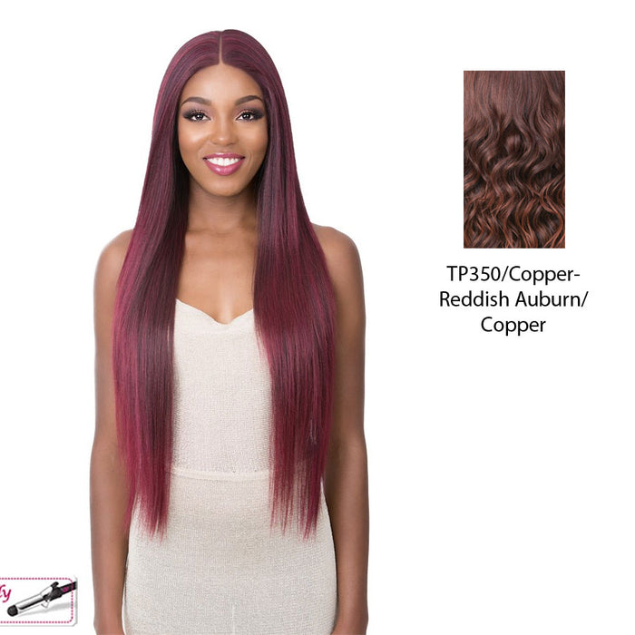 13"X6" Synthetic Hair Frontal Swiss Lace Wig Desiree,TP350/COPPER