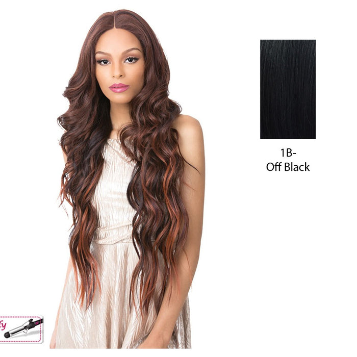 Synthetic Hair Lace Front Wig, S Lace Front Wig (13 X 6 Knots By Hand),Off black