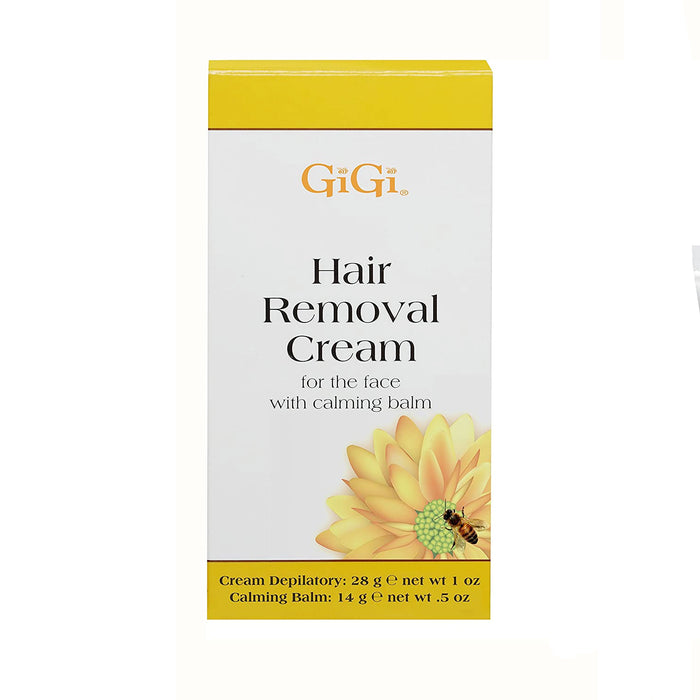 Gigi Facial Hair Removal Cream 1 Oz, Calming Balm 0.5 Oz
