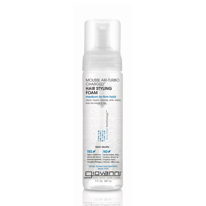 Giovanni Eco Chic Hair Styling Foam Mousse, 7 Oz.