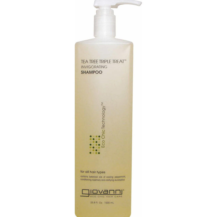 Giovanni Tea Tree Triple Treat Shampoo, 33.8 Oz