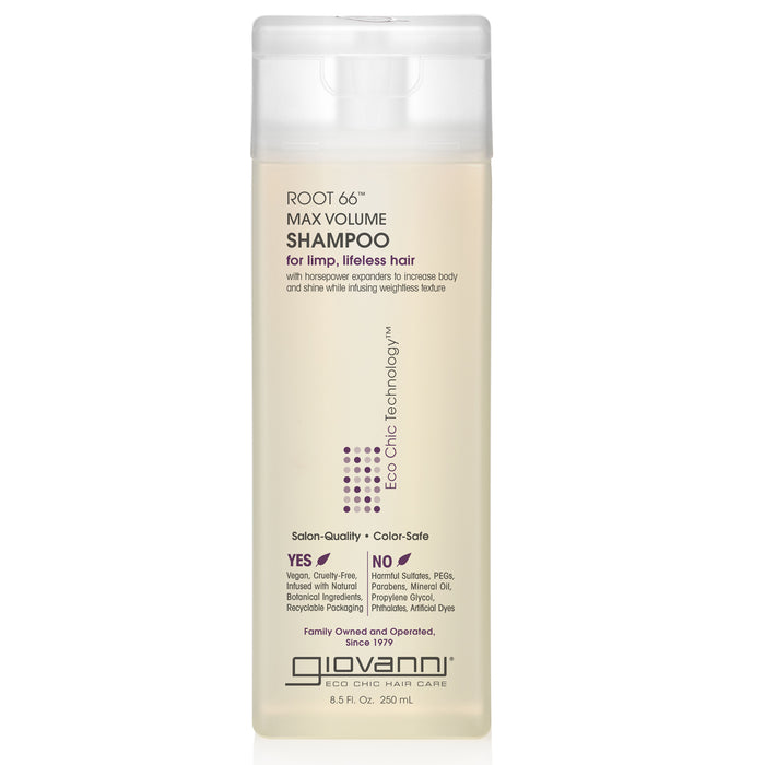 Giovanni Eco Chic Root 66 Max Volume Shampoo, 8.5 Oz.