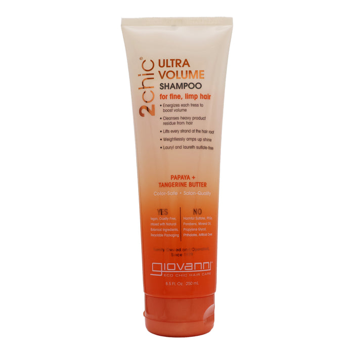 Giovanni 2Chic Volume Shampoo Tangerine Papaya, 8.5 Oz.